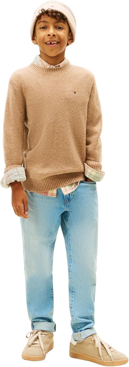 Thumbnail 4 de Tommy Hilfiger Lambswool CN Sweater Kb0kb10348 per Bambini e Ragazzi