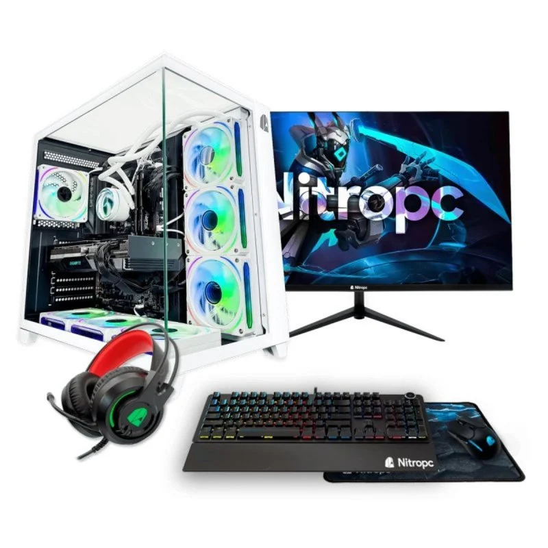 Detalle de PC Sobremesa Nitropc Pack Gold Plus V2: Ryzen 7 5800X, RTX 5060 y 32 GB RAM