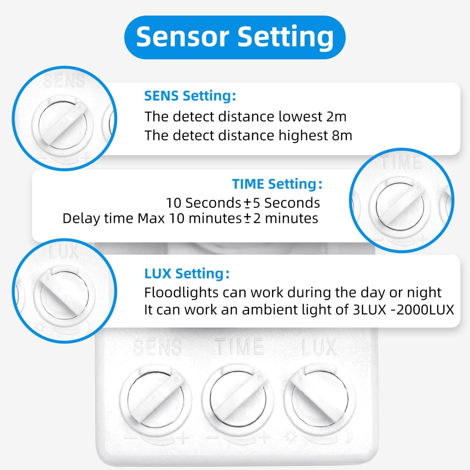 Thumbnail 2 de Aigostar faretto LED da esterno 20W con sensore di movimento, 2 pezzi (bianco freddo 6500K, IP65)