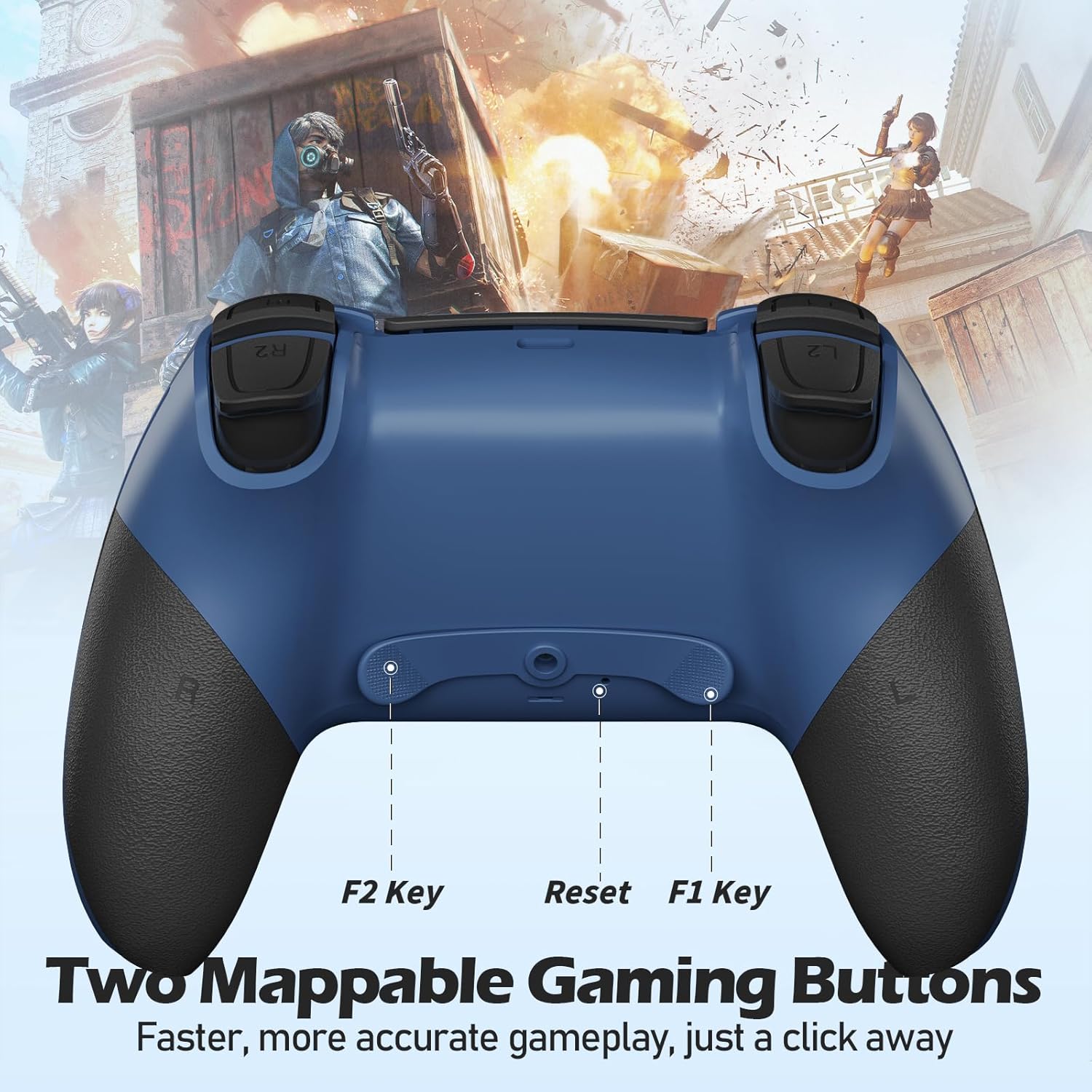 Thumbnail 4 de CHEREEKI PS4 Controller Compatible Wireless Gamepad