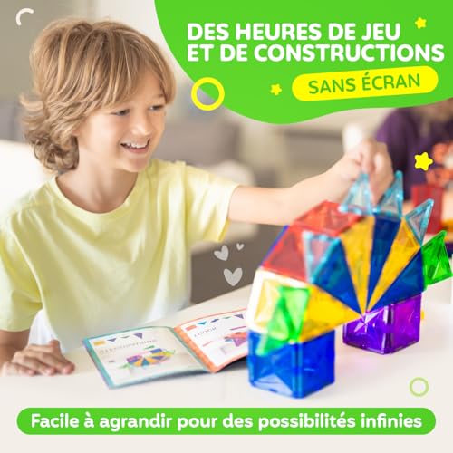 Detalle de Magneo Blocs Magnétiques 45 Pièces – Jeu magnétique créatif pour enfants dès 3 ans