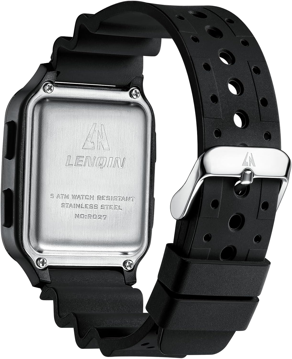 Thumbnail 1 de LN LENQIN Herren Digitaluhr: Sport-Uhr mit Wecker, Stoppuhr & LED-Hintergrundbeleuchtung (30 m wasserdicht)