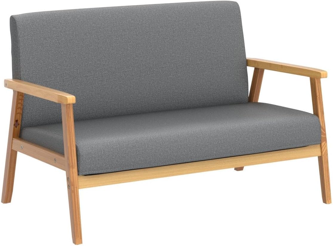 Thumbnail 4 de Dripex Divano 2 posti in tessuto grigio scuro – design scandinavo salvaspazio