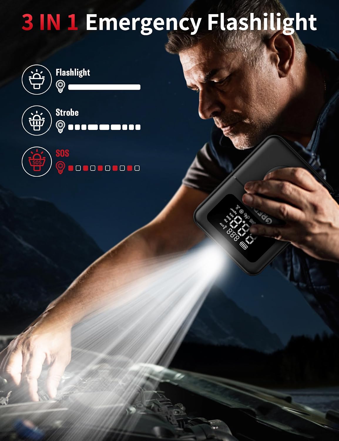 Thumbnail 6 de GREPRO Jump Starter with Air Compressor 5000A