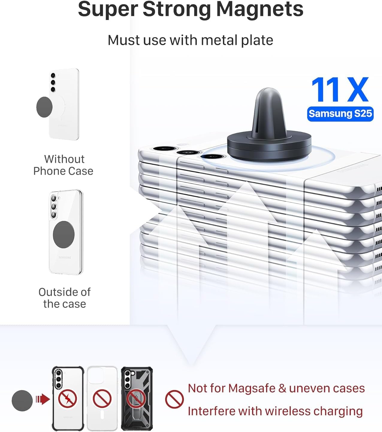 Thumbnail 1 de YOSH Soporte magnético para coche 40 mm