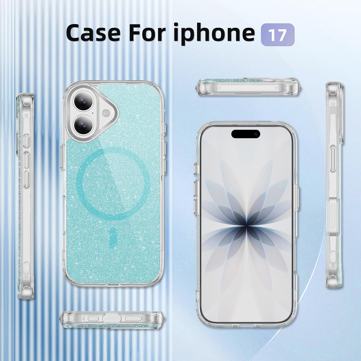 Detalle de Asdsinfor clear phone case for iPhone 17