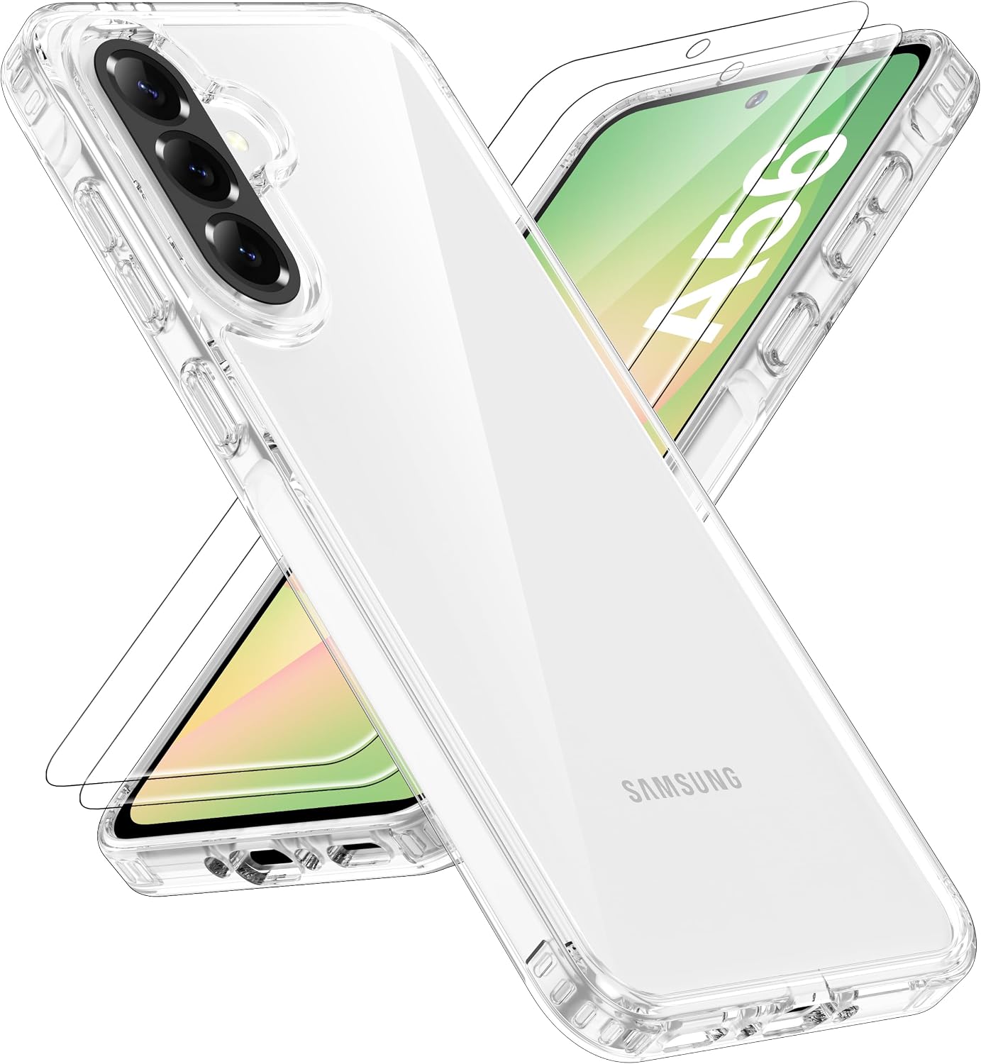 Detalle de ORETECH Coque Samsung A56/A36 transparente 2 verres