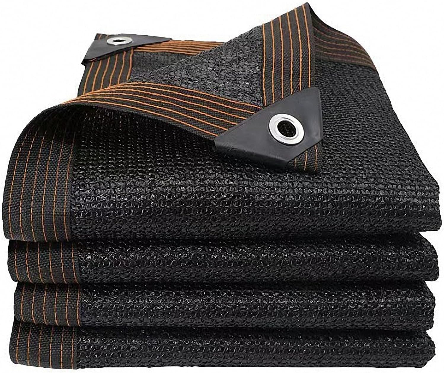 Detalle de Rete ombreggiante 2 x 6 m, protezione UV 90–95%, colore nero — ideale per balconi e giardini