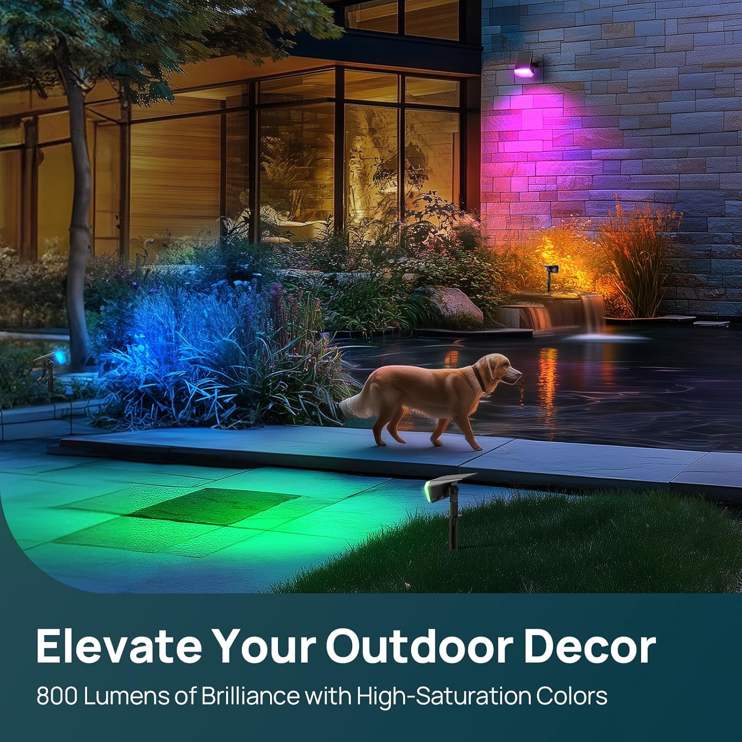 Thumbnail 6 de Linkind Linkind Solar Garden Lights Outdoor (RGBW) – 6 Pack, IP67 Dusk to Dawn with Winter Mode