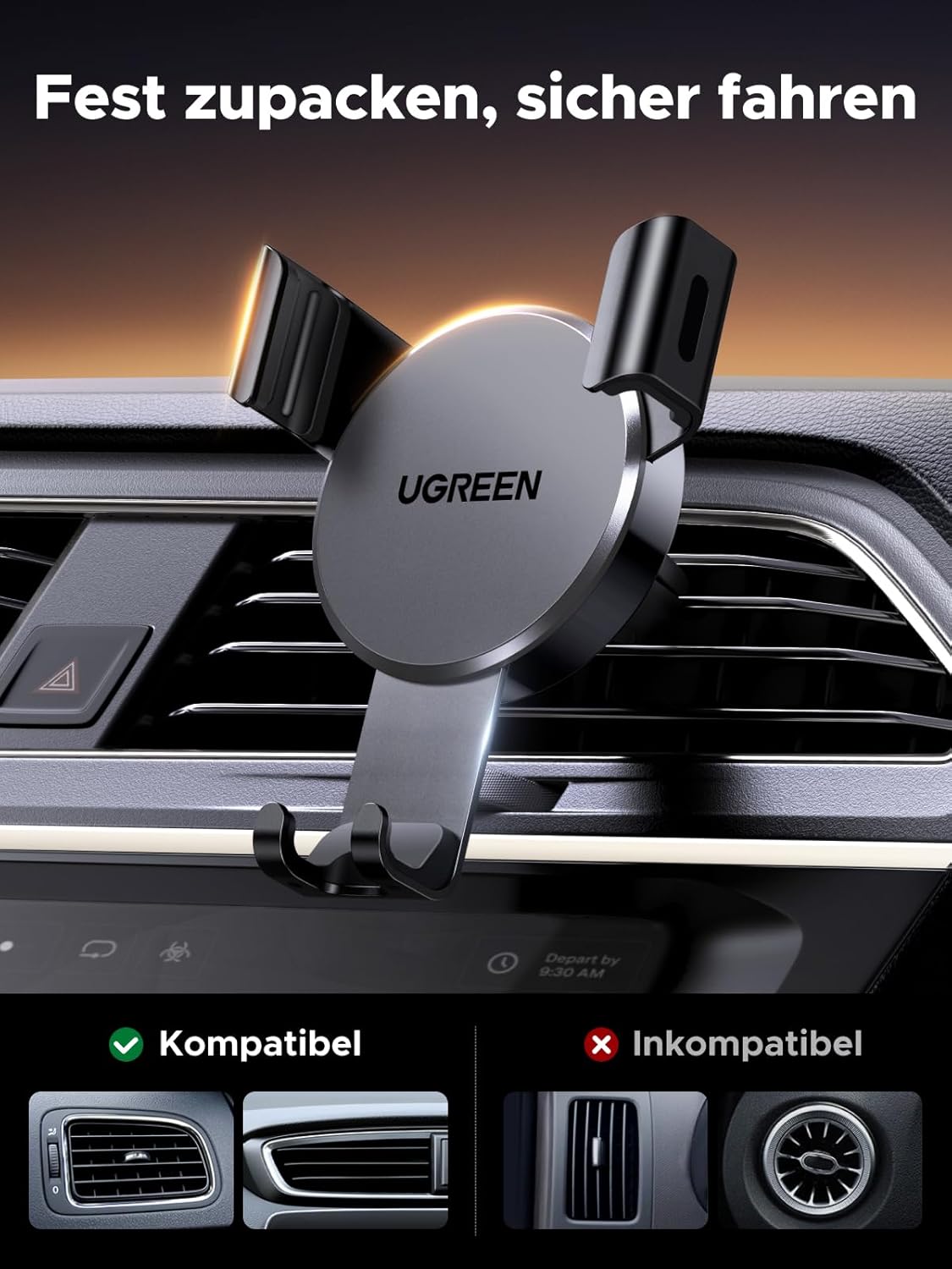 Detalle 2 de UGREEN Handyhalterung Auto Lüftungsschacht Halterung