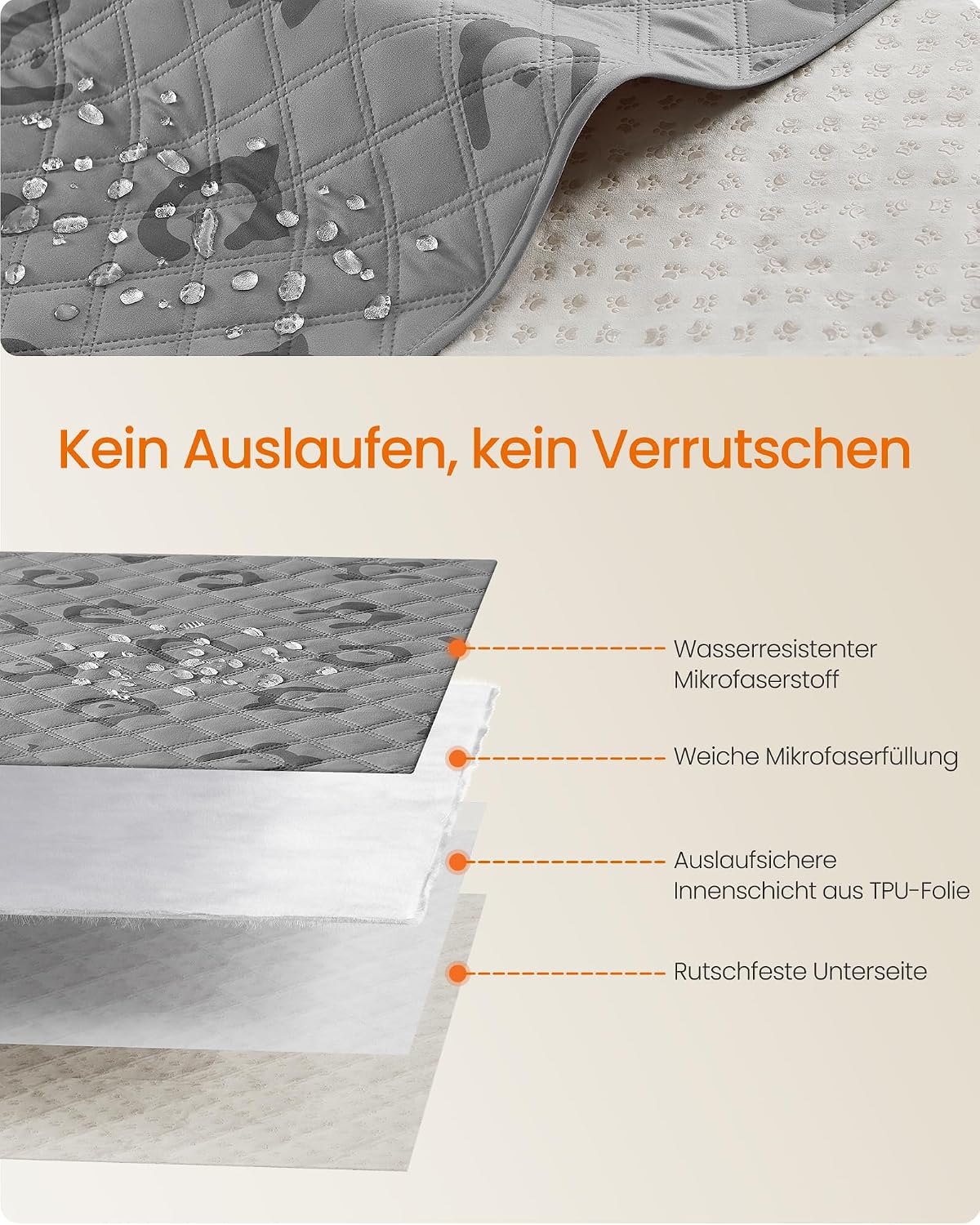 Thumbnail 2 de Feandrea Hundedecke 127×102 cm wasserdicht