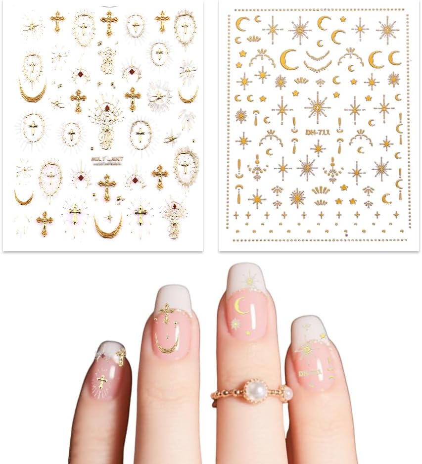 Detalle 1 de Flower Nail Art Stickers, 2 Sheets