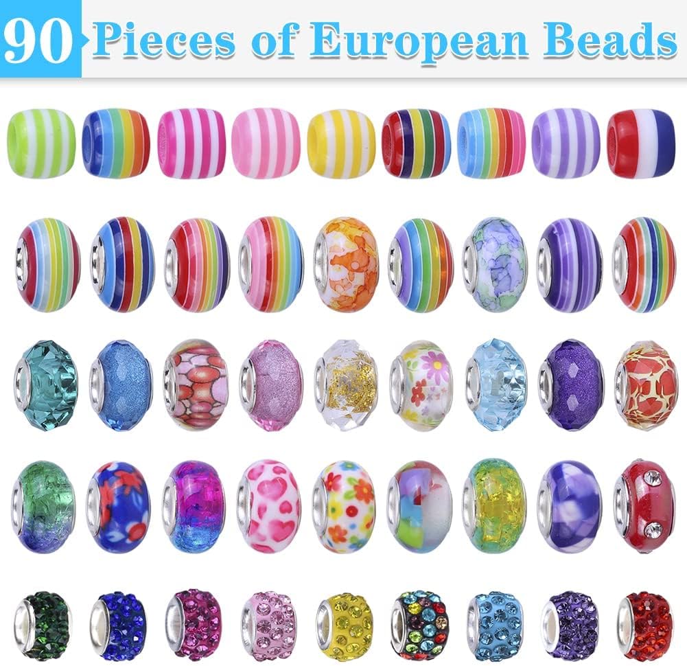 Detalle 2 de AIPRIDY 150 Pieces Charm Bracelet Kit