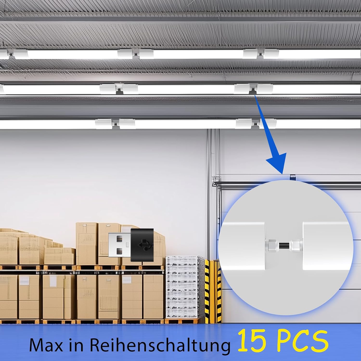 Detalle 2 de ANTENLICHT Feuchtraumleuchte 120 cm 36 W
