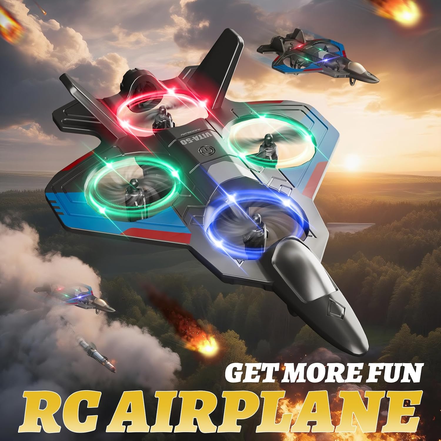 Thumbnail 4 de RC Airplane for Kids 8+