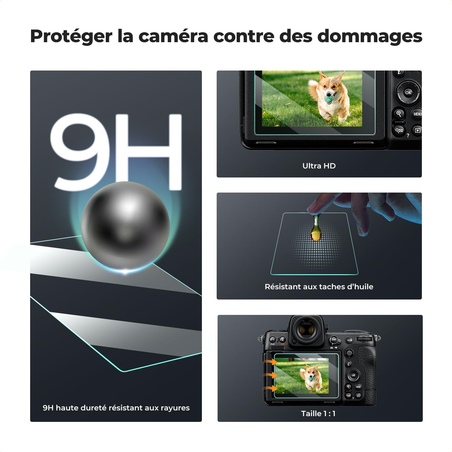 Detalle de K&F CONCEPT Film protection écran pour Nikon Z9 Z8