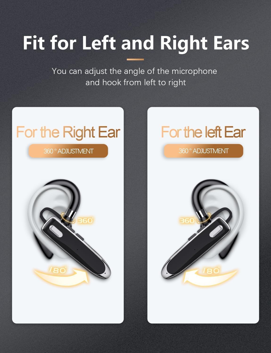 Detalle de Bluetooth business headset with mic, 100H