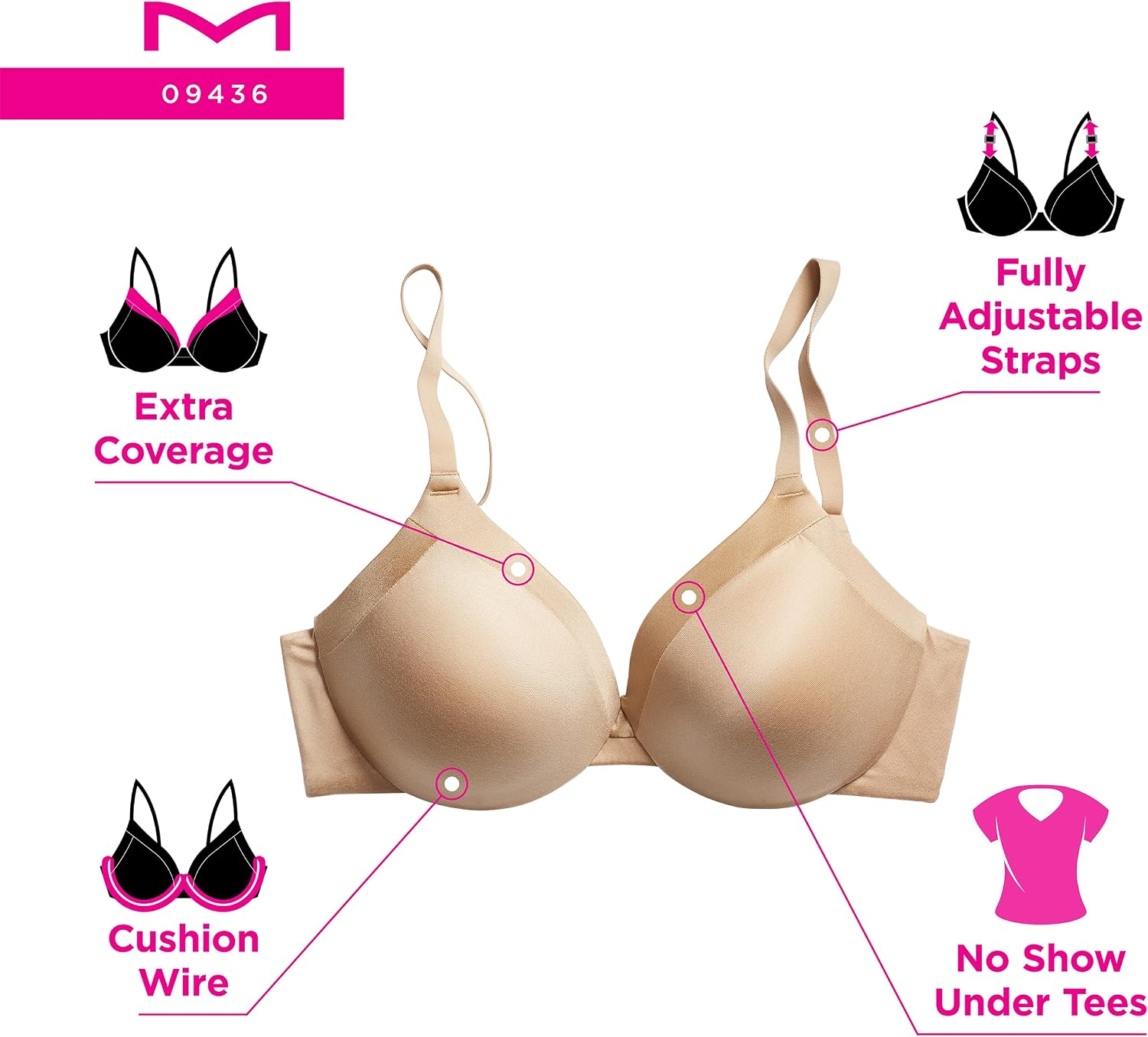 Thumbnail 4 de Maidenform Comfort Devotion Underwire Bra ๐