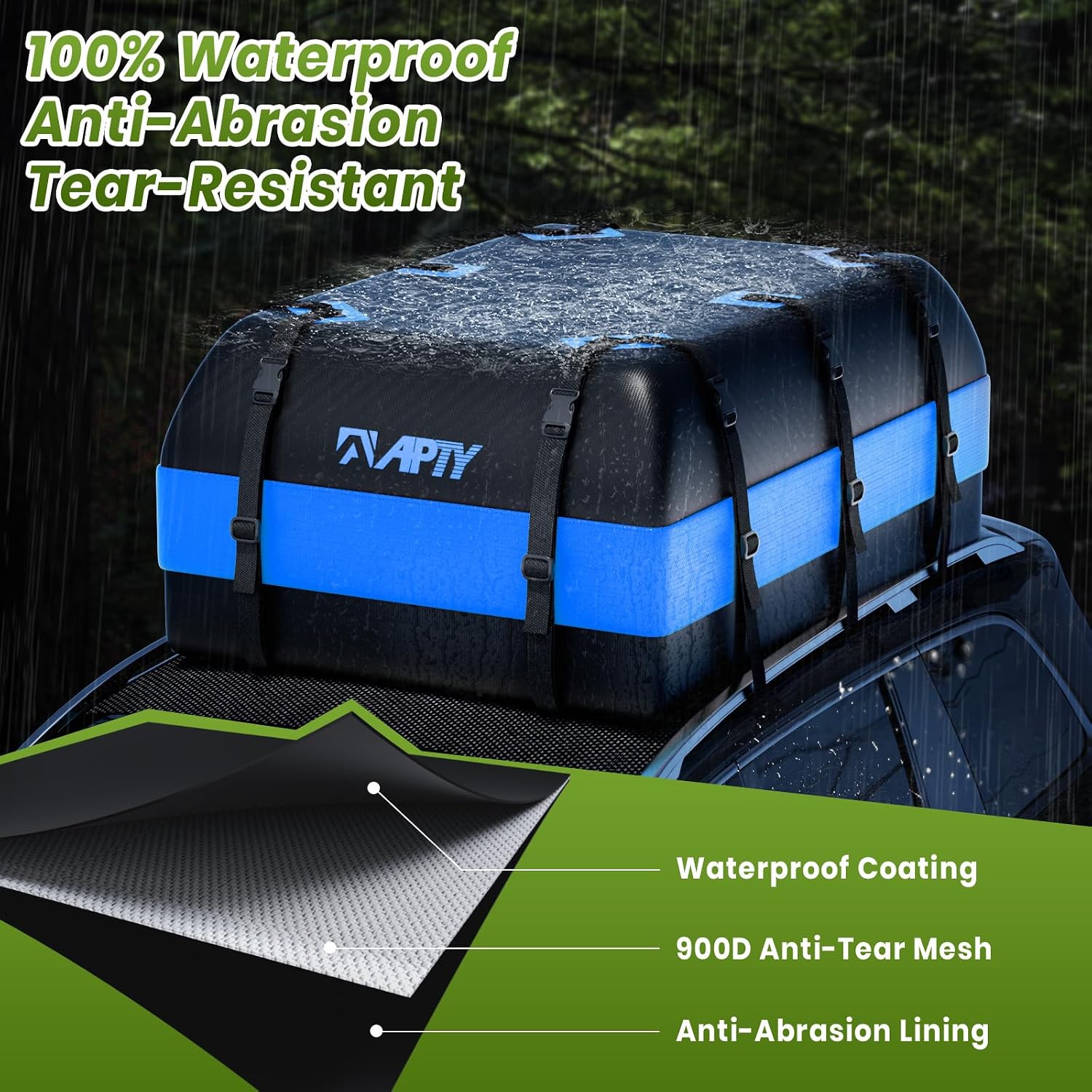 Thumbnail 3 de APTY 21 Cubic Feet Car Rooftop Cargo Bag Carrier