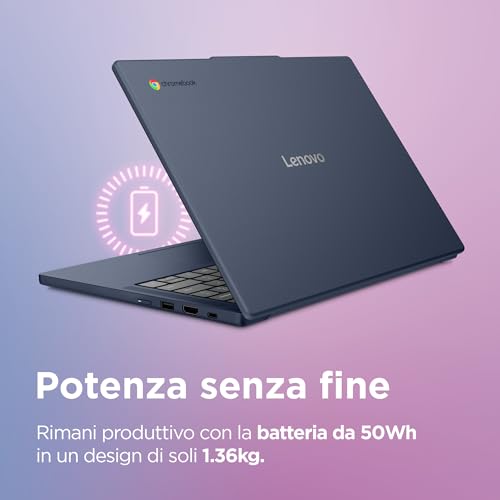 Thumbnail 2 de Lenovo Chromebook 14" Notebook IPS WUXGA – 64GB SSD, 4GB RAM, Wi‑Fi 6E, ChromeOS