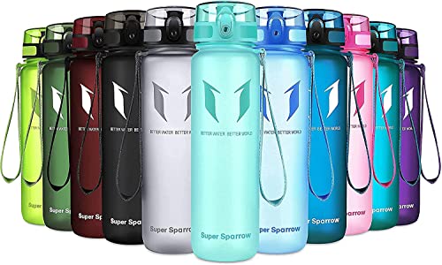Detalle de Super Sparrow Trinkflasche aus Tritan, 1.000 ml, BPA-frei und auslaufsicher