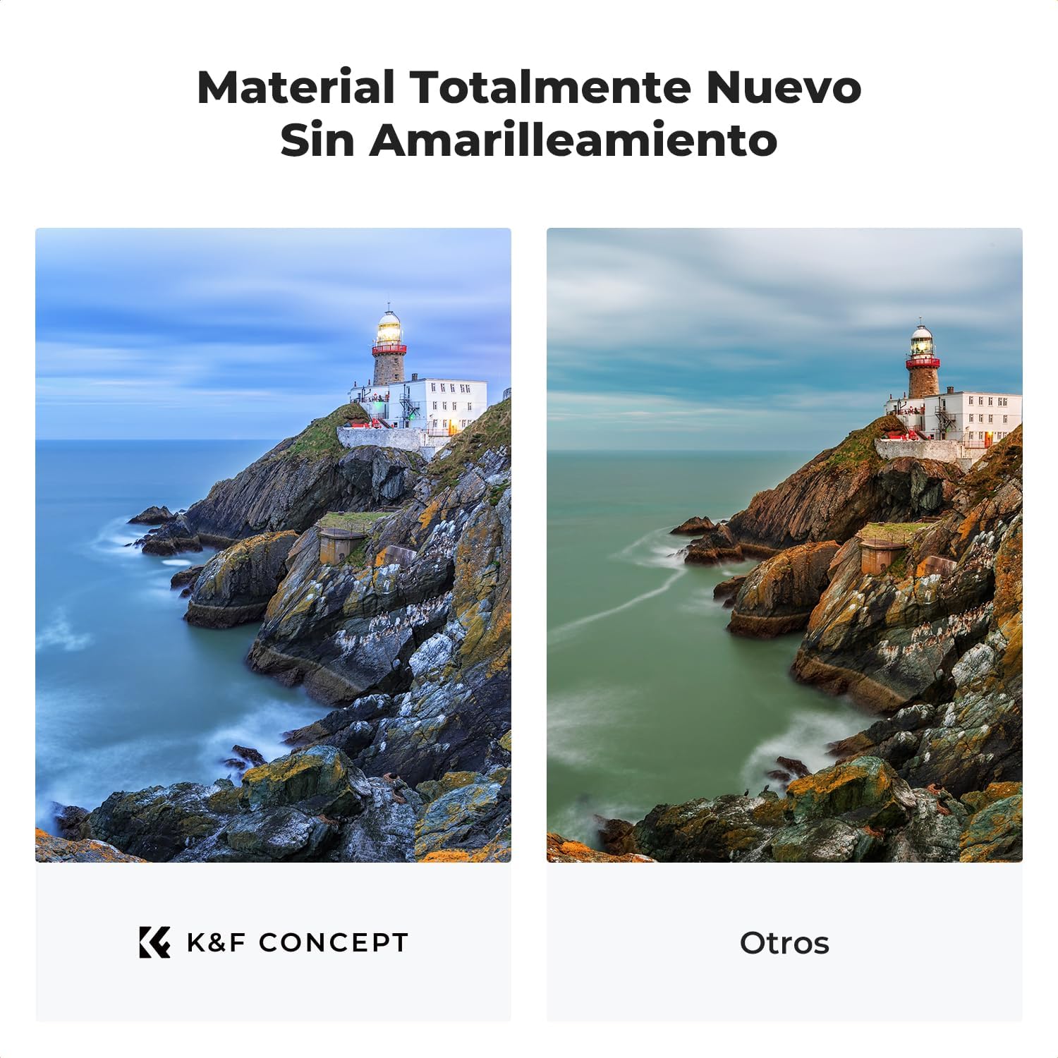 Detalle de K&F CONCEPT Nano-Klear ND Variable 37mm 1-9 stops