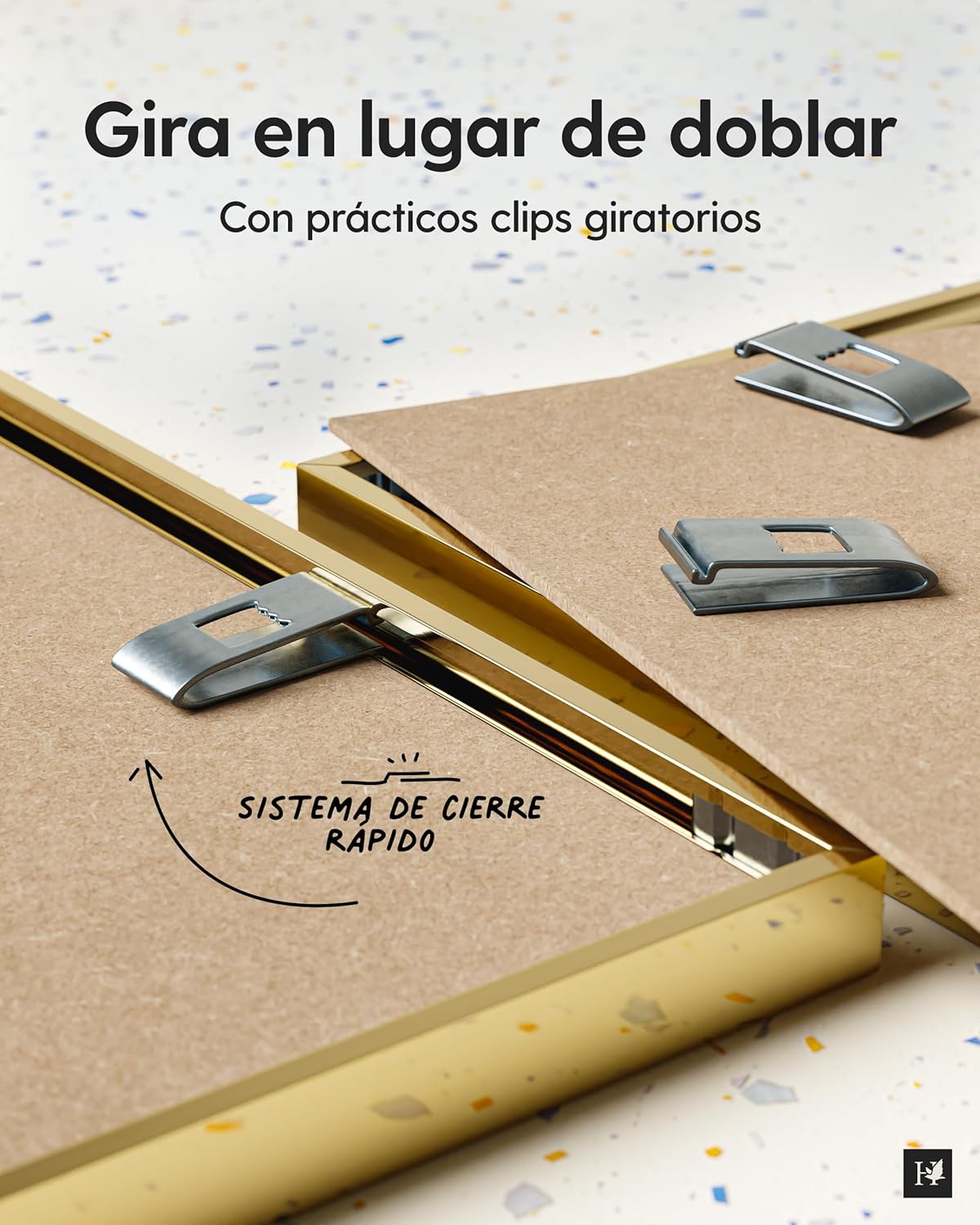 Thumbnail 3 de Heimlich® Marco de Fotos 40x60 cm Dorado 🖼