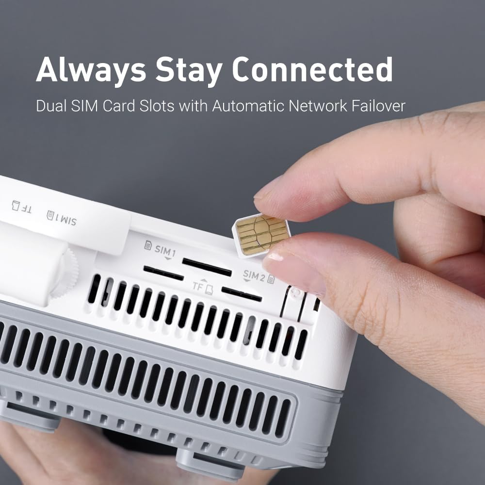 Detalle de GL.iNet GL-XE3000 (Puli AX) 5G Wi‑Fi 6 Dual‑SIM Router with Built‑In Battery, Multi‑WAN & VPN (OpenWrt)