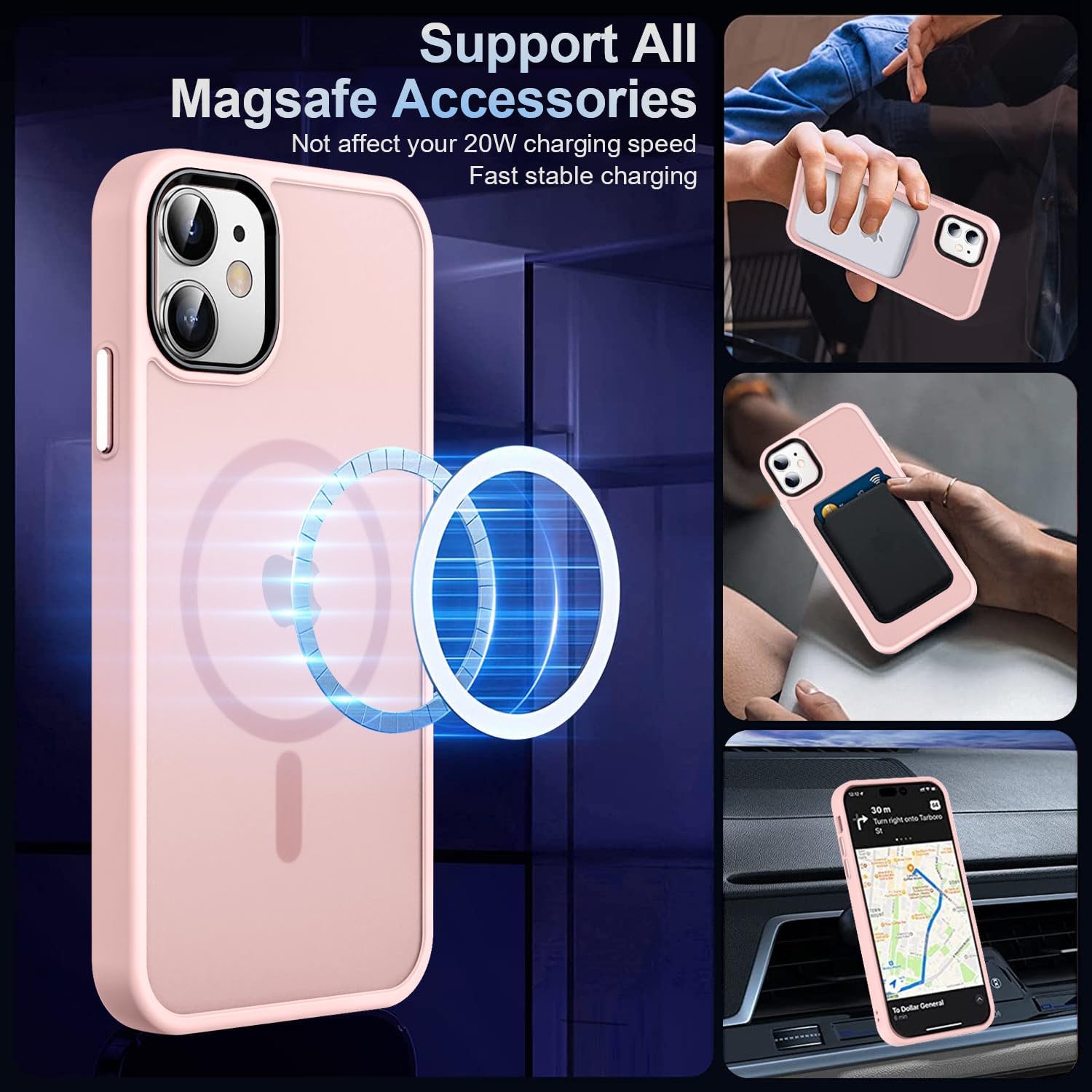 Detalle 2 de MOCCA Strong Magnetic Case for iPhone 12/12 Pro with MagSafe - Mil-Grade Drop Protection