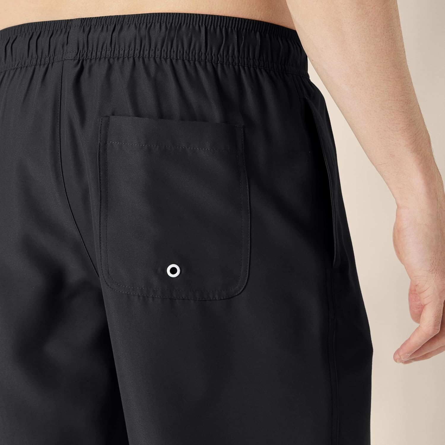 Detalle de Amazon Essentials Men's 9-Inch Swim Trunk with Mesh Liner, Pockets, and Drawstring