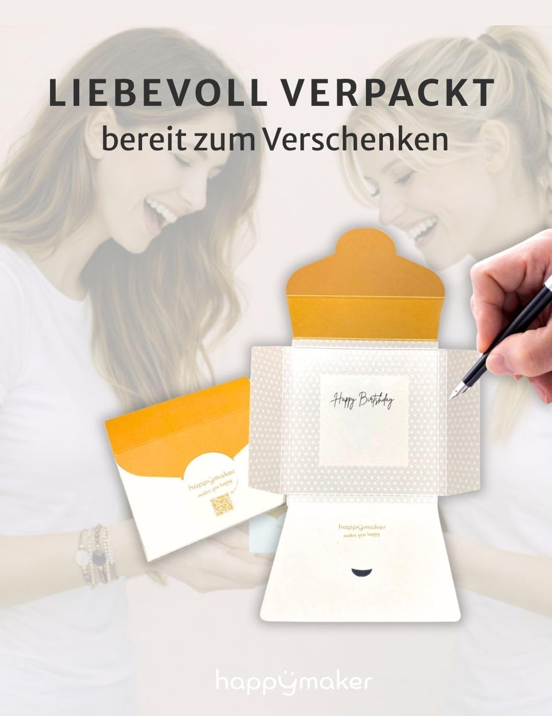 Detalle de happymaker Edelstein-Armband für Damen mit schwarzem Turmalin und goldenen Perlen – handgefertigt in Deutschland