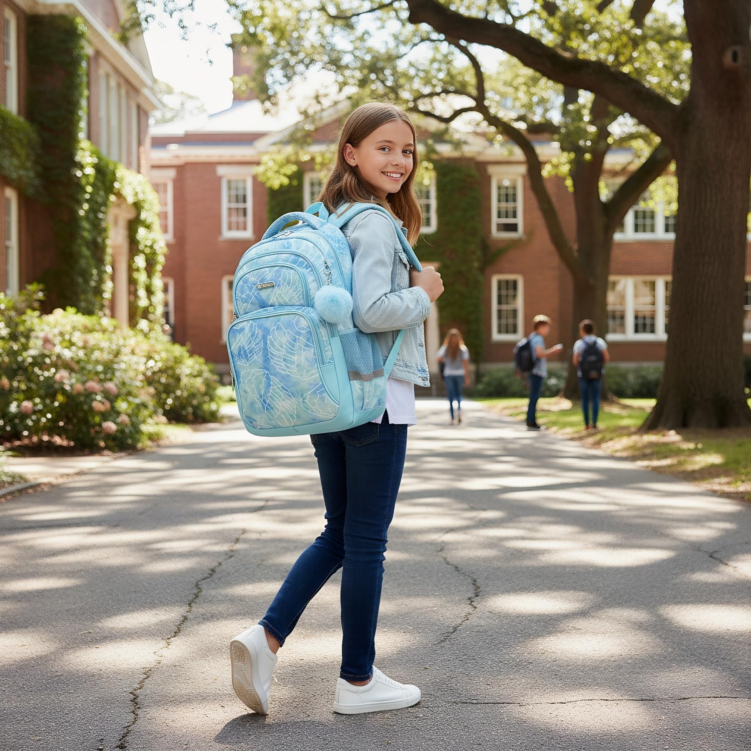 Thumbnail 1 de Cusangel Schulrucksack für Kinder (ab 1.–7. Klasse) mit Brustgurt und großem Stauraum