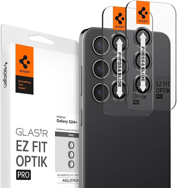 Detalle de Spigen Glas.tR EZ Fit Pro - Protector Cámara Samsung