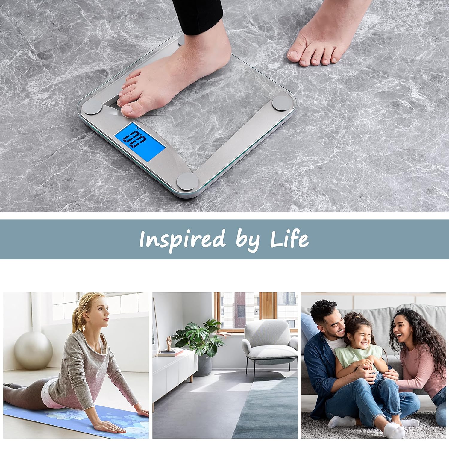 Thumbnail 4 de Vitafit Digital Bathroom Scale with High-Accuracy 0.1 lb/0.05 kg Increment