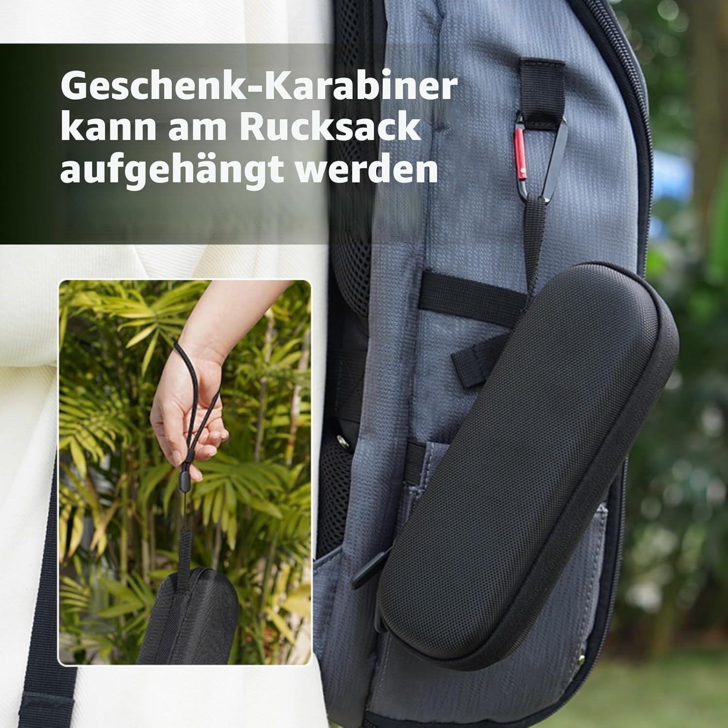 Detalle de Flymile Tragetasche für DJI Osmo Pocket 3 (Nylon) – Schutzhülle mit Zubehörfach