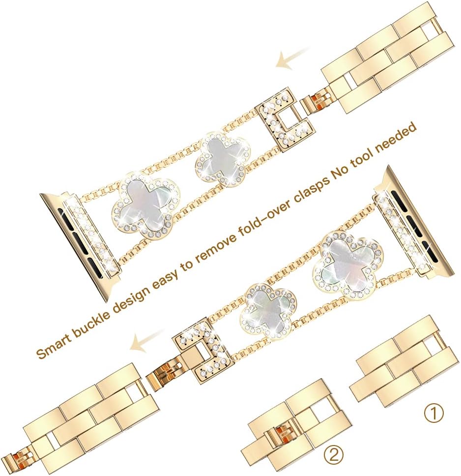 Thumbnail 4 de Musk-MSKR Diamond Metal Band for Apple Watch