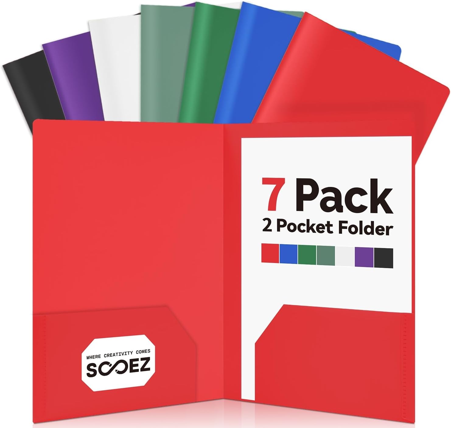 Detalle de Sooez Pocket Folders 7-Pack