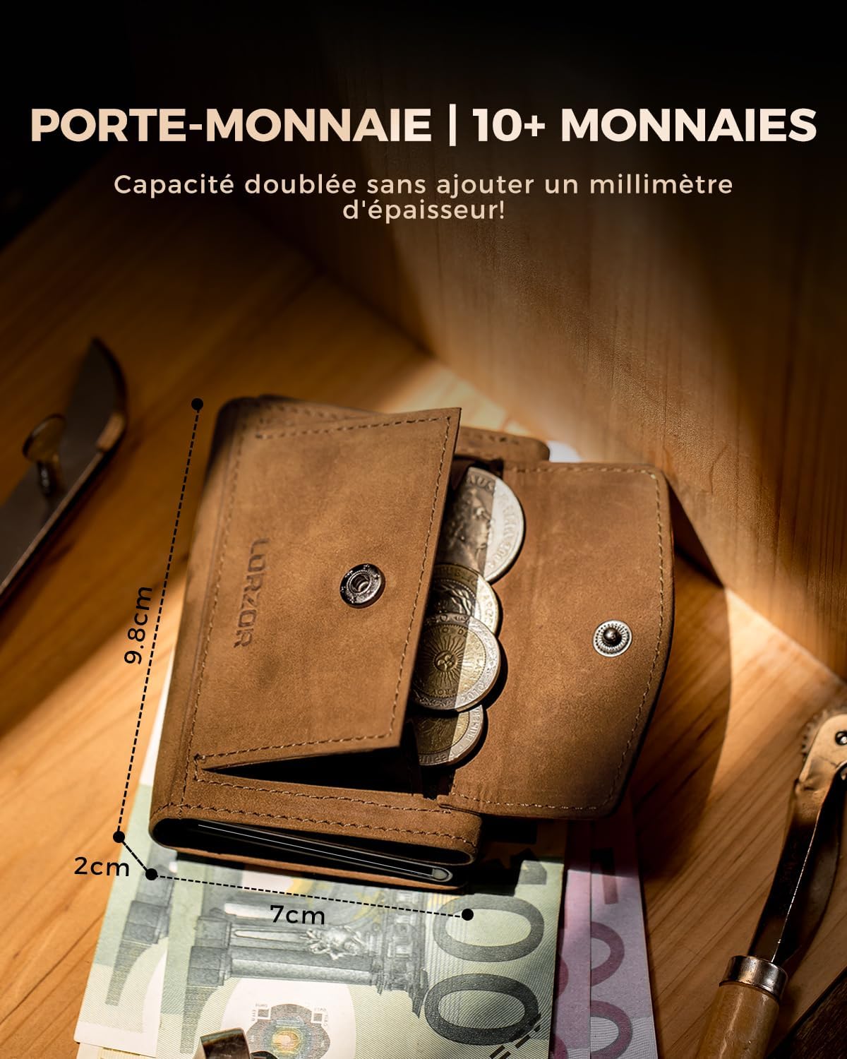 Thumbnail 1 de LORZOR Porte Carte Homme RFID XXL