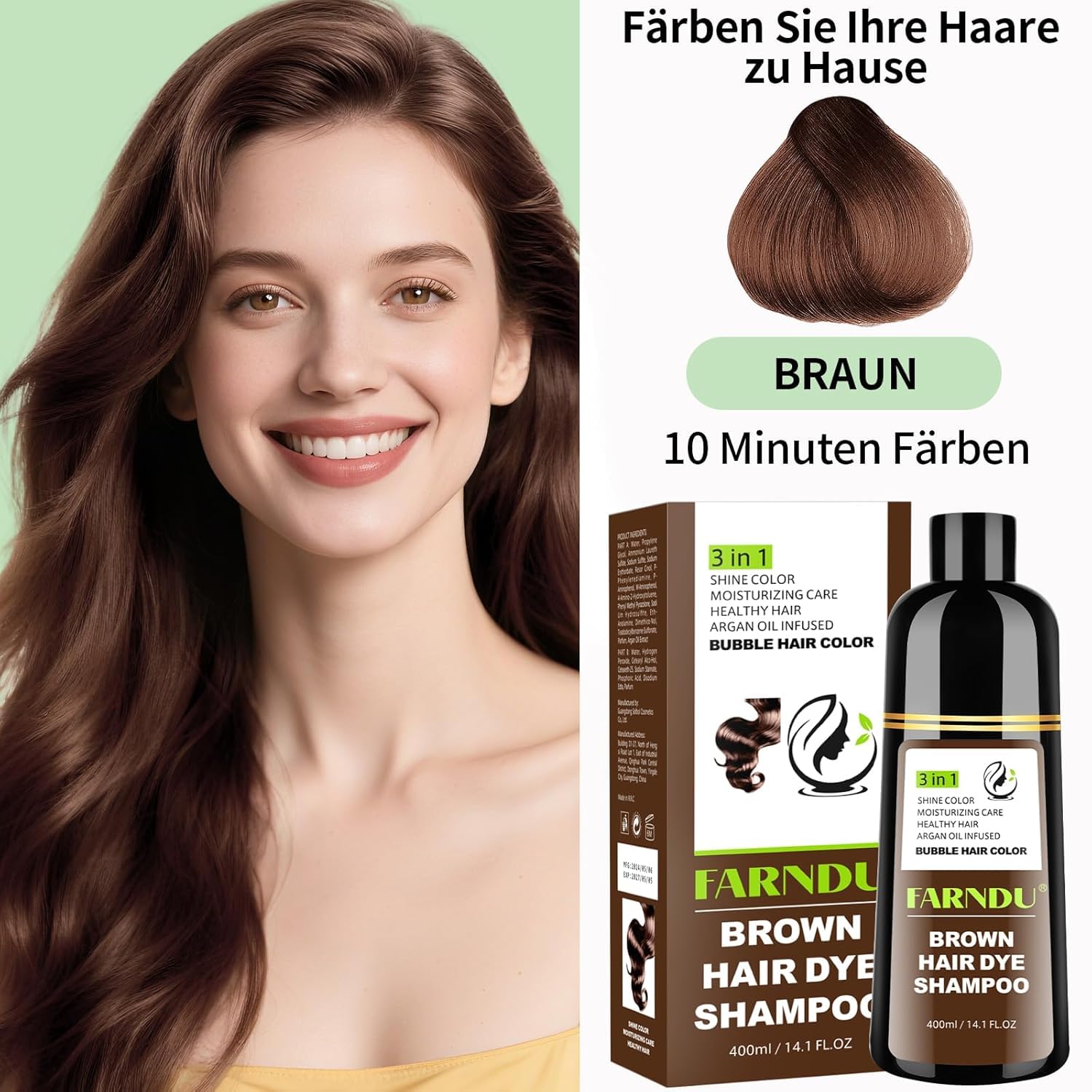 Thumbnail 1 de Braun Haarfärbeshampoo für graue Haare 400 ml