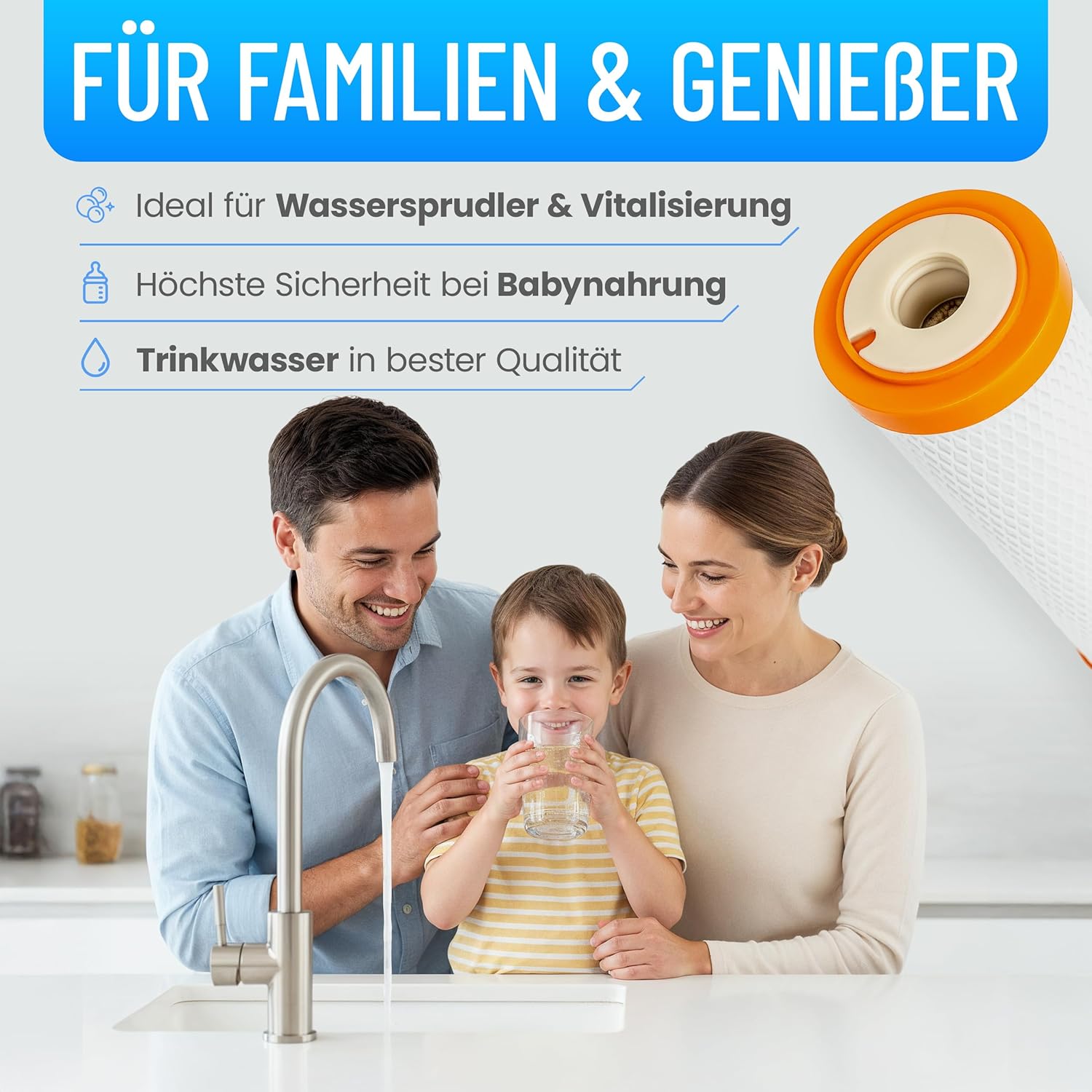 Detalle de sanquell SPFP Plus Superpure – Mikrofiltration mit 0,15 µm, 6 L/min, Aktivkohle- und Membranfilter