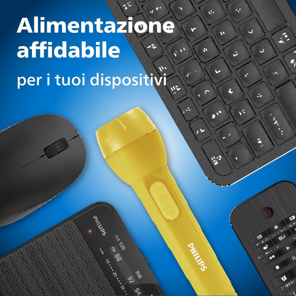 Detalle de Philips Ultra AAA Alkaline Batterie – Confezione da 40, affidabili per telecomandi, mouse e piccoli gadget