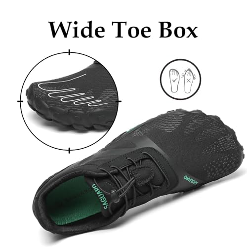Thumbnail 2 de SAGUARO Zapatillas Barefoot para Hombre y Mujer – Minimalistas para Deportes Acuáticos, Onyx Negro, 43 EU