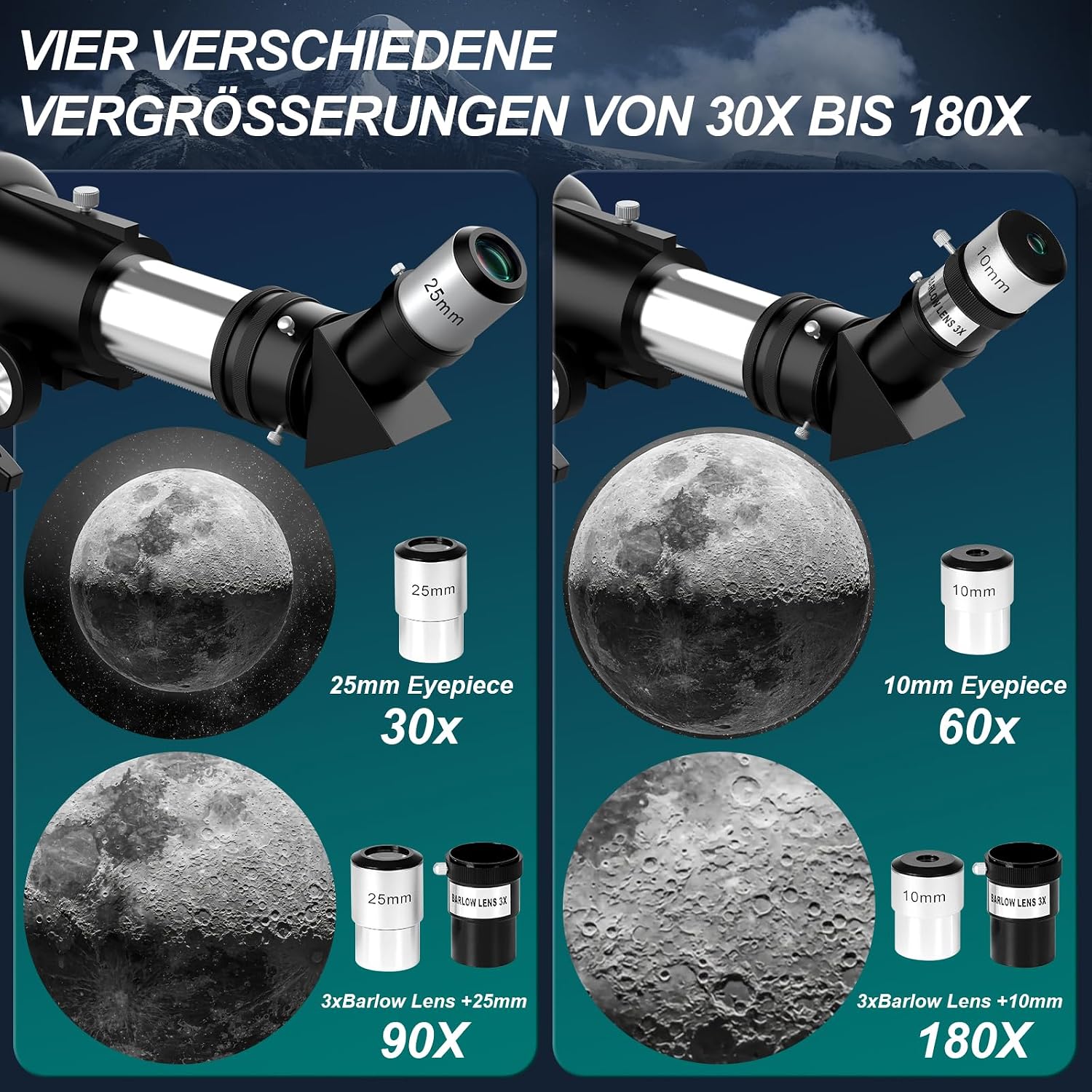 Thumbnail 2 de Aurosports Astronomie Teleskop 90 mm