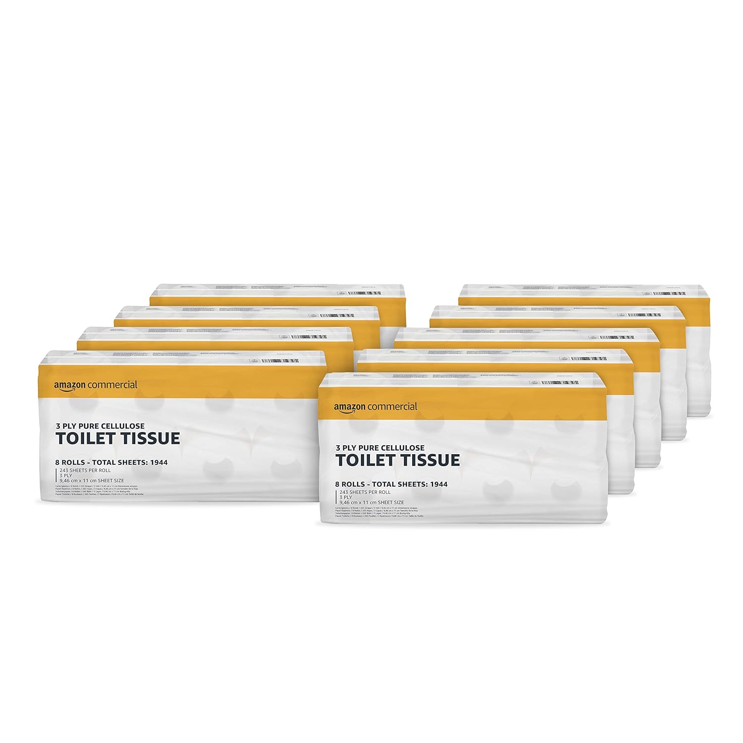 Thumbnail 6 de AmazonCommercial papier toilette 2 épaisseurs recyclé 40 rouleaux
