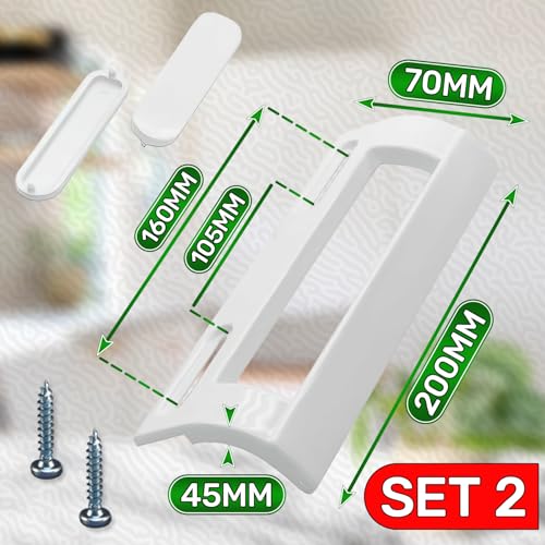 Thumbnail 1 de ONIX TECH Kit 2 tiradores universales para puerta de frigorífico y congelador (105–160 mm)