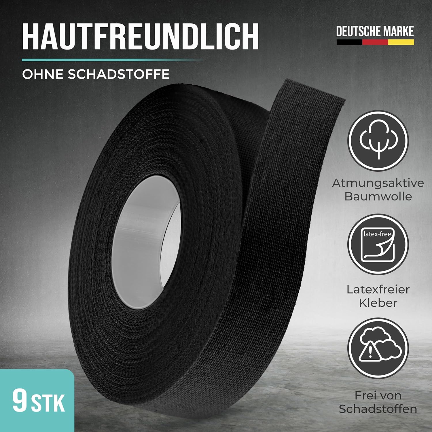 Thumbnail 4 de PULLUP & DIP Fingertape extra stark – 3 Rollen (30 m) Finger Tape für Klettern, BJJ, Handball & Torwarttraining