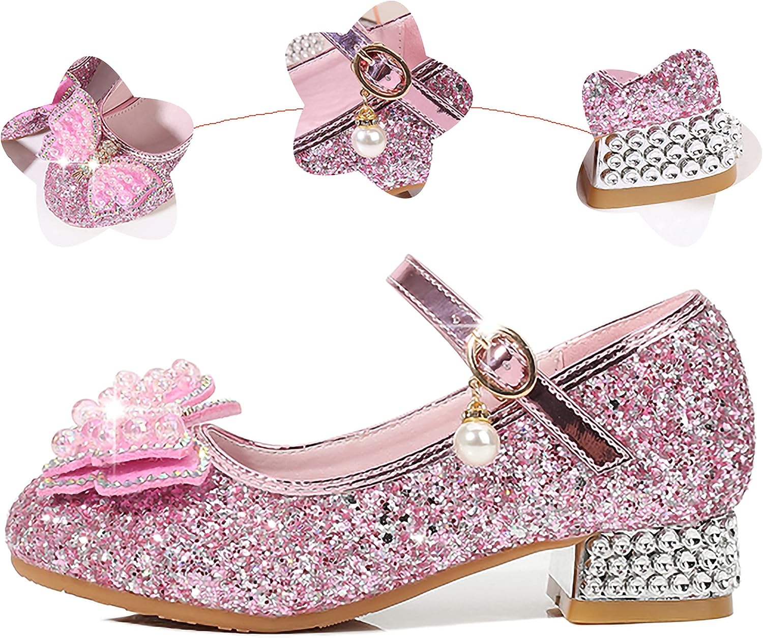 Thumbnail 5 de YOSICIL Principessa Scarpe con Tacco Rosa