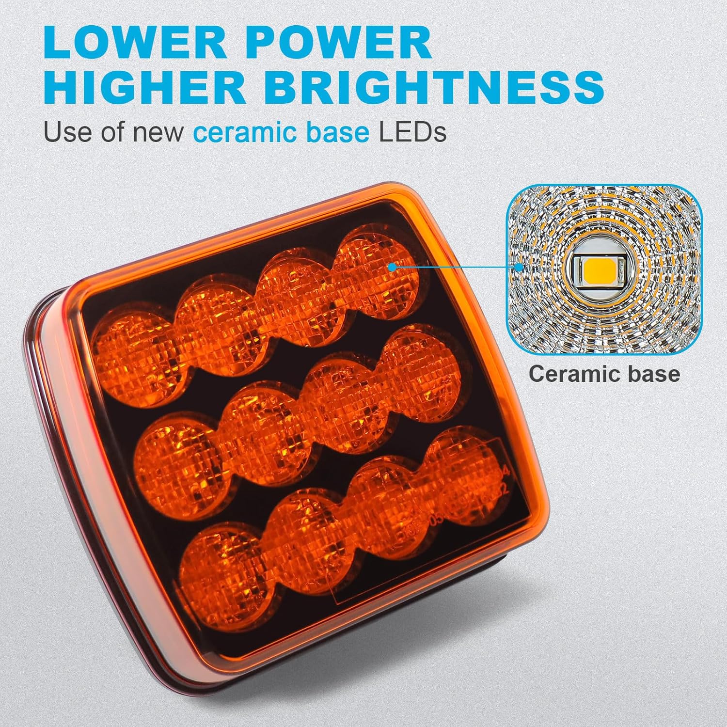 Thumbnail 1 de Agrieyes 2er Set wiederaufladbare Magnet-Blinkleuchten als Warnlicht für LKW, Bus, Traktor & Anhänger