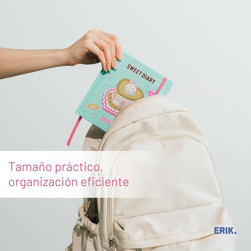 Thumbnail 2 de Grupo Erik Agenda Escolar 2025 Día por Página, con pegatinas 📚