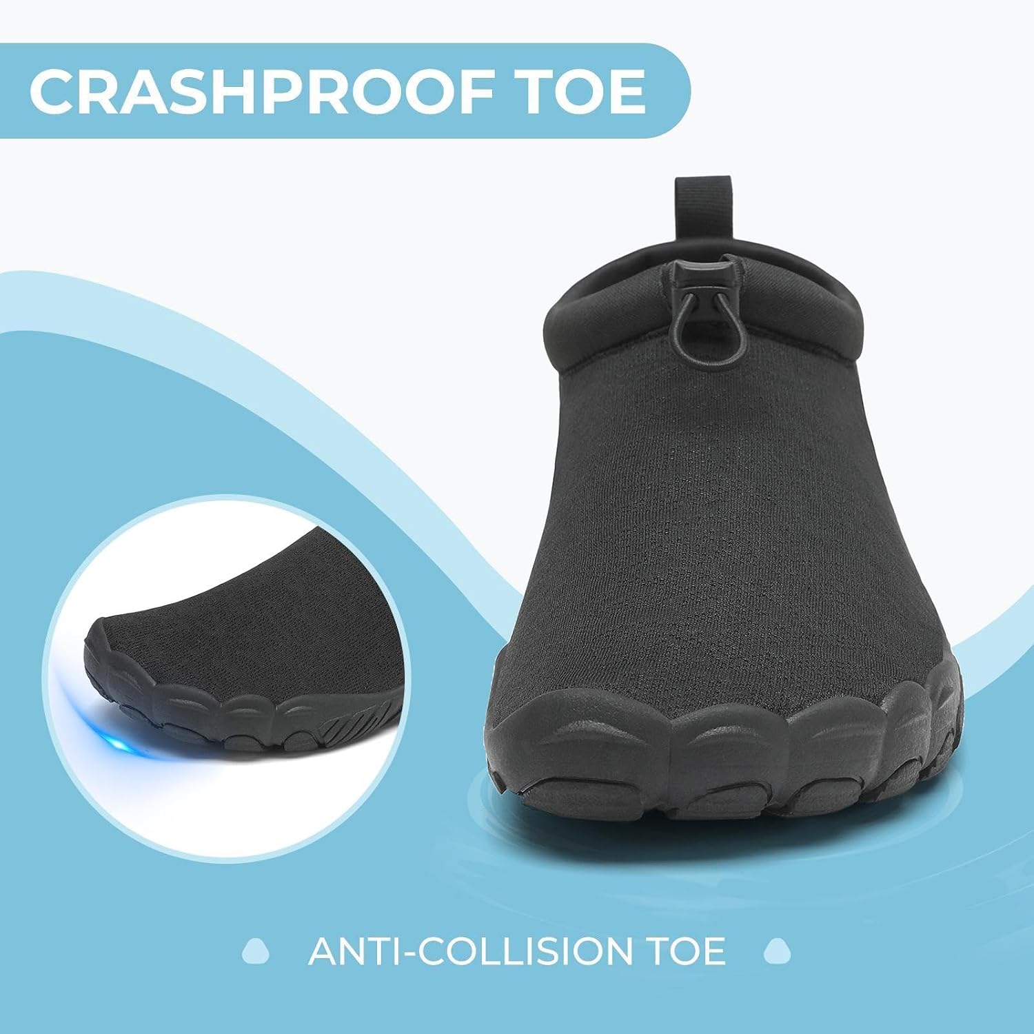 Detalle de Mishansha Scarpe Acquatici Unisex – Leggere, Antiscivolo e Drenanti per Surf, Spiaggia e Immersioni